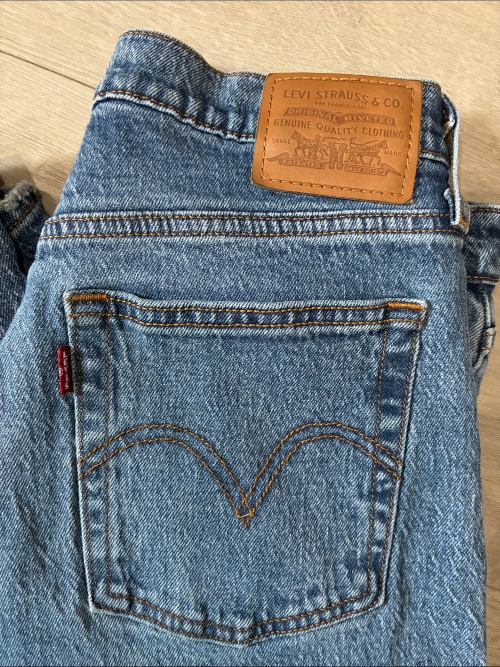 Levi's High Rise Wedgie Jeans - Blue - Picture 3 of 4